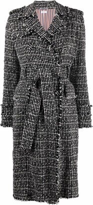 Cashmere-Tweed Trench Coat