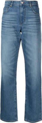 Onasis high-rise straight-leg jeans