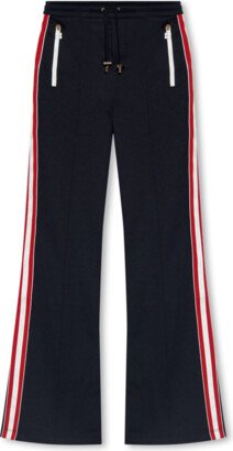 Navy Blue Flared Trousers