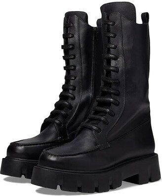 Jones Lug Sole Lace-Up Boot (Black) Women's Boots