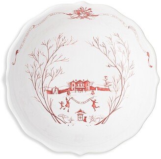 Country Estate Winter Frolic Serving Bowl-AA