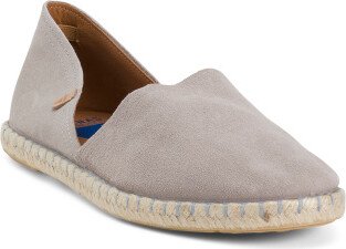 Suede Slip On Espadrilles for Women