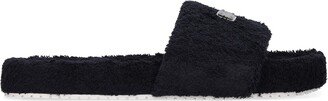 Logo terry cloth slide sandals