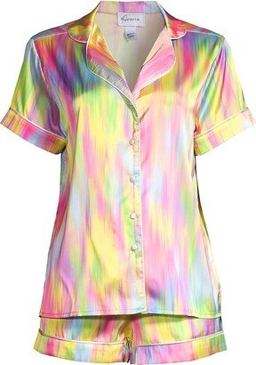 Averie Sleep Rainbow Short Pajama Set