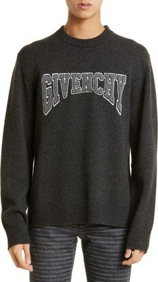 Embroidered Logo Wool & Cashmere Sweater