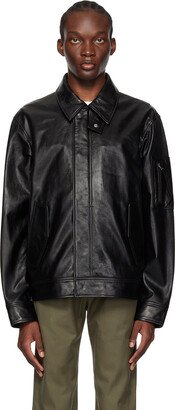 Black Flight Leather Jacket