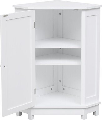 Bathroom Cabinet Triangle Corner Storage Cabinet with Shelf