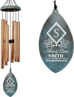 Personalized Wind Chime, Housewarming Chime For Outdoor, Wedding Gift, Anniversary Gift, Outdoor Chimes