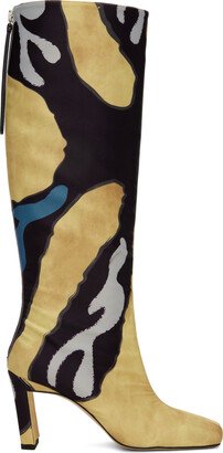 SSENSE Exclusive Yellow & Blue Wandler Edition Isa Long Boots