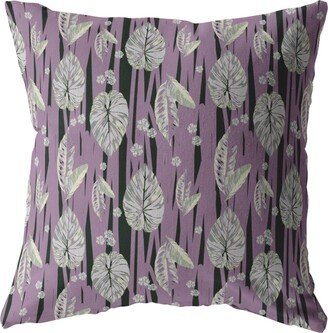 Amrita Sen Designs Tropics Falling Broadcloth Indoor Outdoor Zippered Pillow