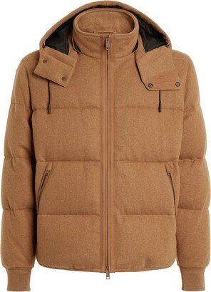 Ghiaccio Oasi cashmere puffer jacket-AB