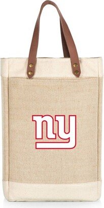 NFL New York Giants Pinot Jute Insulated Wine Bag - Beige