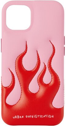 Urban Sophistication SSENSE Exclusive Pink & Red 'The Flaming Dough' iPhone 13 Case