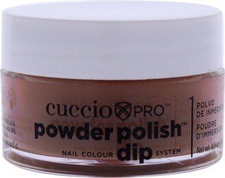 Powder Polish Nail Colour Dip System - Rich Brown by Cuccio Colour for Women - 0.5 oz Nail Powder