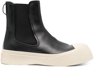 leather ankle Chelsea boots