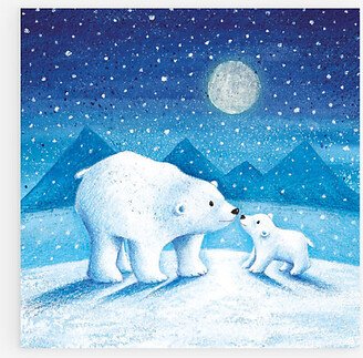 Selfridges Edit Macmillian Moonlit Polar Bears Christmas Cards Pack of Eight