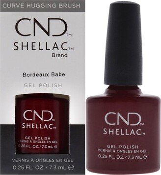 Shellac Nail Color - Bordeaux Babe by for Women - 0.25 oz Nail Polish