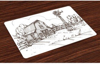 Windmill Place Mats, Set of 4