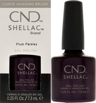 Shellac Nail Color - Plum Paisley by for Women - 0.25 oz Nail Polish