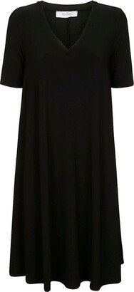 V-Neck Short-Sleeved Dress-AA