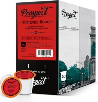 Prospect Tea Co Prospect Tea Peppermint Heights Herbal Tea Pods, Compatible Keurig 2.0 , 40 Ct