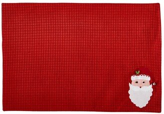 Tableau Appliqued Santa Placemat Set, 4 Piece