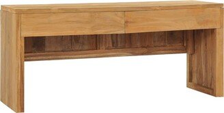 TV Stand 39.4x13.8x17.7 Solid Wood Teak