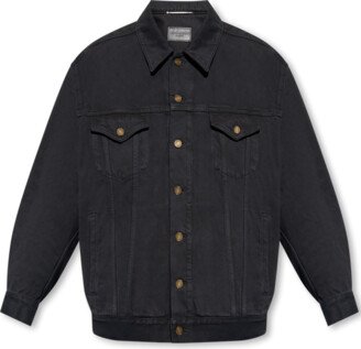 Denim Jacket - Black-AB