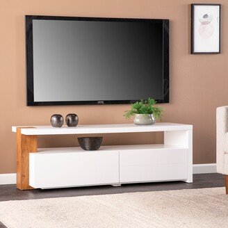 SEI Furniture Hartson Contemporary Media TV Stand w/ Storage for TV's up to 52