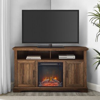 Middlebrook Designs Middlebrook 54-inch Groove Door Corner Fireplace TV Stand