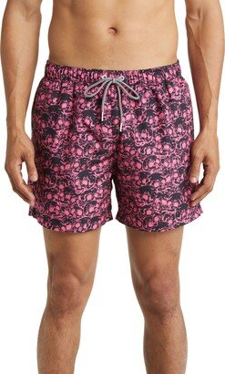 Skulls Mid Length Swim Trunks