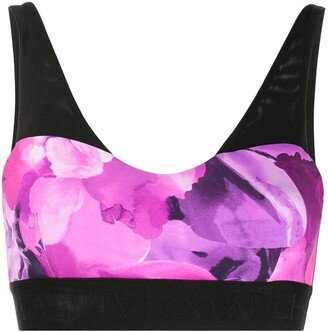 Coco floral-print sports bra