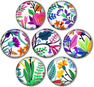 Pretty Floral 1 Magnets - Set Of 7