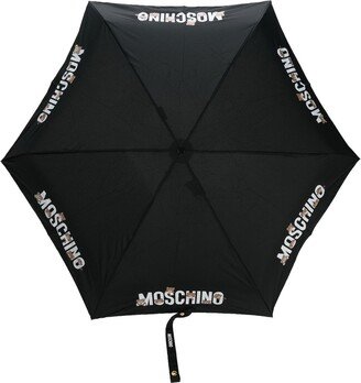 Logo-Print Compact Umbrella-AC