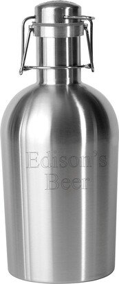 64Oz Stainless Steel Growler 2 Go Brewers Bottle - Personalized Beer Keg, Custom Groomsmen Groom Bachelor Party Gifts, Wedding Bridal Shower