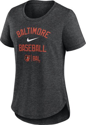 Baltimore Orioles Local Phrase Women's MLB T-Shirt in Grey