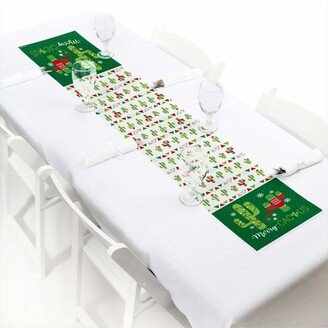 Big Dot Of Happiness Merry Cactus - Petite Christmas Cactus Party Paper Table Runner - 12 x 60 inches