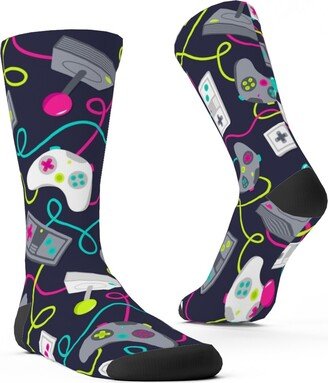 Socks: Video Game Gear - Multicolor Custom Socks, Multicolor