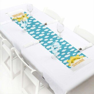 Big Dot Of Happiness You are My Sunshine - Petite Party Paper Table Runner - 12 x 60 inches