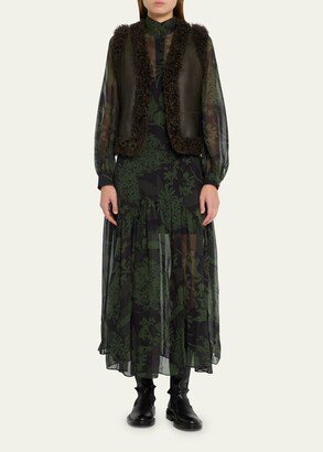 Silk Georgette Abraham Printed Gown