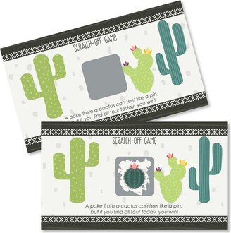 Big Dot of Happiness Prickly Cactus Party - Fiesta Party Game Scratch Off Cards - 22 Count