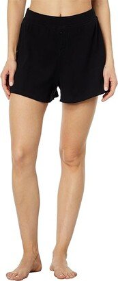 Pima Cotton Regan Shorts (Black) Women's Pajama