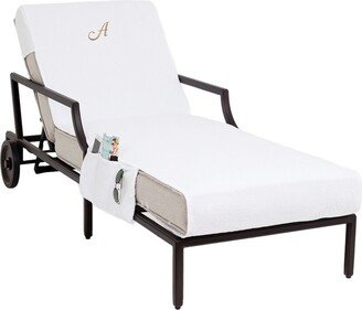 Chaise Lounge Cover-(Monogram A-Z)