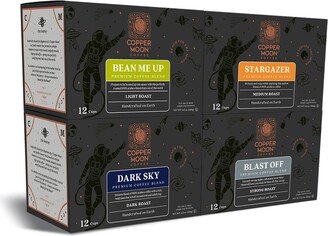 Copper Moon Coffee Single Serve Coffee Pods for Keurig K Cup Brewers, Out of This World Blends Variety Pack, 48 Count