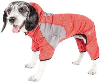 Active 'Fur-Breeze' Medium-weight 4-Way-Stretch Full Body Hooded Dog Yoga sweater