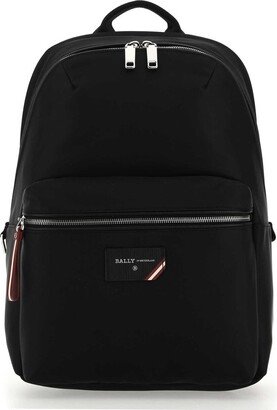 Logo Patch Zip-Up Backpack