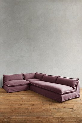 Basketweave Linen Tassa Sectional-AA