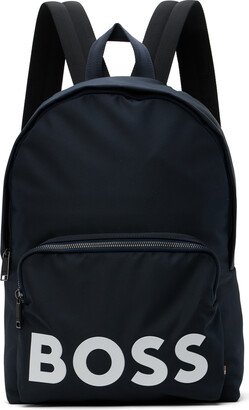 Navy Zip-Up Backpack