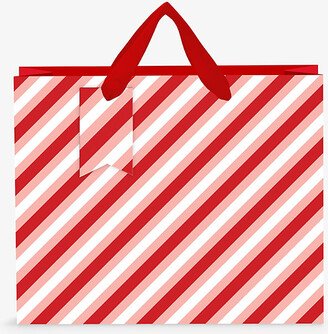 Selfridges Edit Candy Stripes Large Landscape Gift bag 33cm x 45cm