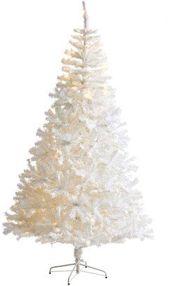 7Ft White Artificial Christmas Tree